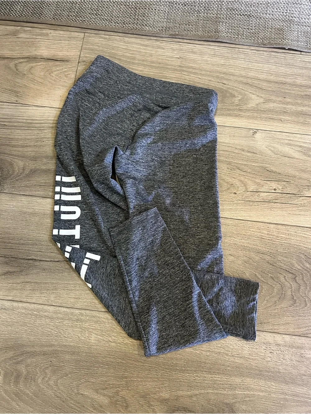 Girls' Gray 'justice Beautiful' Leggings